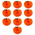 thumbnail image 1 of Matsuzay 10 piezas exquisita decoración papel calabaza colgante decoración linternas Halloween calabaza linterna Kits de decoración para fiestas Negro, 1 of 6