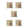 thumbnail image 3 of Maytalsory Easy To Change Flowers Pillowcase Addition To Home Decor Polyester Decorative Pillow Cushion Covers Soft Durable kztym001-8 5Set, 3 of 6