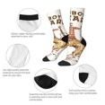 thumbnail image 4 of Balery Cowboy Rodeo Guitar Calcetas Largas con Estampado para Hombre y Mujer – Suaves y Transpirables, Talla Única (US 5-11), 4 of 6
