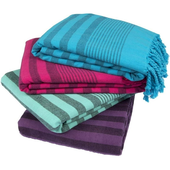 Clotho Turkish Towel Set of 4,100% Cotton 35 x 65 (Terry)