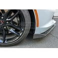 thumbnail image 6 of For 2014-2019 Chevrolet Corvette C7 | Z06 Stage 2 Style ABS Plastic Painted Carbon Flash Front Bumper Lower Lip Splitter with Carbon Fiber Side End Cap Extensions Pair, 6 of 12