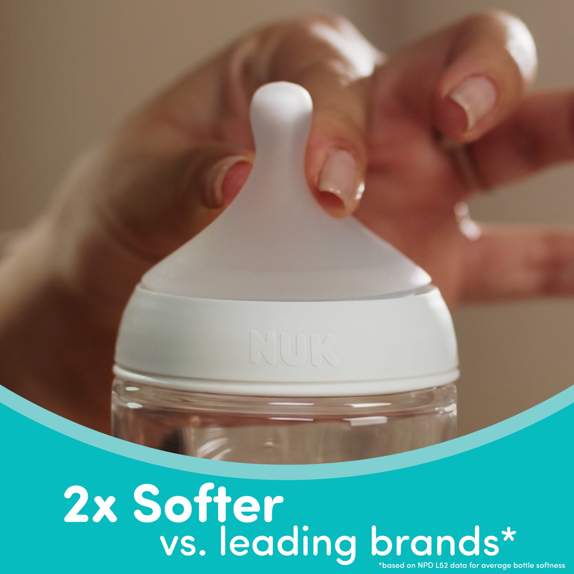 NUK Perfect Match Glass Anti-Colic Bottle, 4oz, 2-Pack photo 6