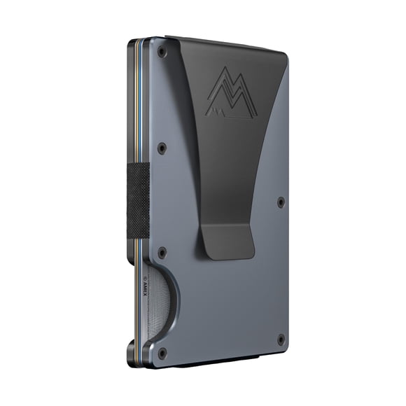 Wallet Mountain Voyage Co., minimalista, RFID, bronce, titanio