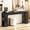 Black, variant on Domi Bonn Modern Oak Console Table, Extra-Long 62.99” Slim Profile with Waterproof Easy-Clean Finish, Sturdy Versatile for Entryway, Living Room