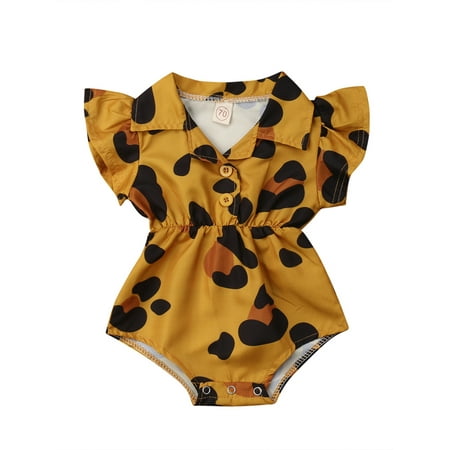 

Emmababy Infant Newborn Girls Variegated Romper with Different Patterns