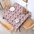 thumbnail image 2 of French Bulldog Cute Bone Paw Print Square Tablecloth,Waterproof Square Table Cover,Wipeable Spillproof Washable Table Cover for Home Kitchen Party Decor 52"x52"(132x132cm), 2 of 6