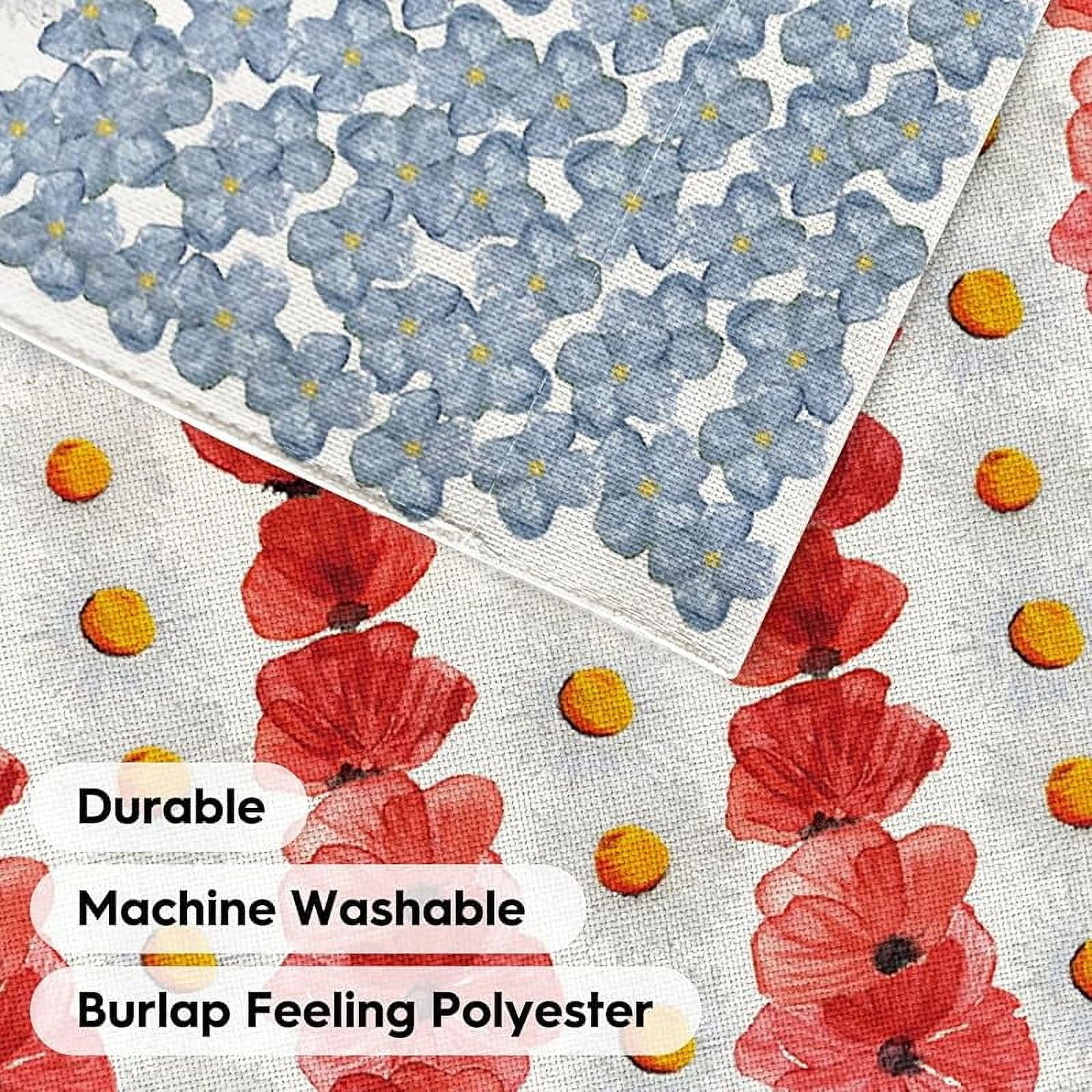 Myosotis Poppy Memorial Day House Flag 3x5 FT Double Sided Outside, Patriotic American Flag Yard Outdoor Decoration
