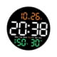 thumbnail image 5 of Reloj de pared digital Reloj despertador digital Hora Fecha Semana Visualización Moderno Silencio 12/24H Multicolor, 5 of 9