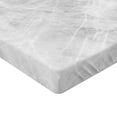 thumbnail image 2 of Ambesonne Marble Print Fitted Sheet, Pastel Onyx Effects, Twin XL Size, Pale Grey White, 2 of 3