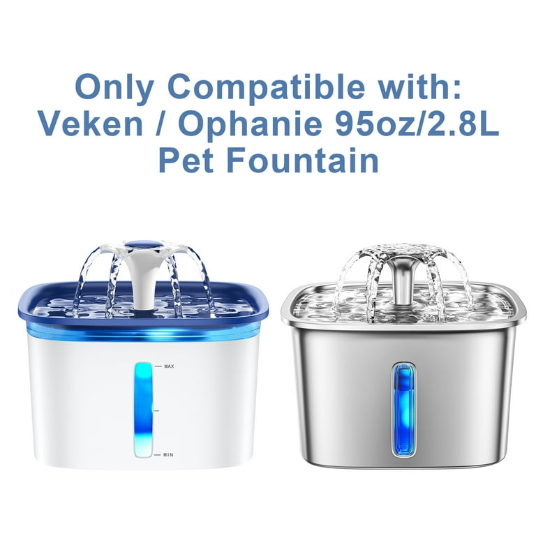 28 Pcs Cat Water Fountain Replacement Filters 14 Pack Cat Fountain Filters 95oz