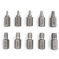 thumbnail image 4 of 10 Pcs Screw Extractor Set Damaged Broken Bolt Screw Extractor Hex Head Extractor, 4 of 11
