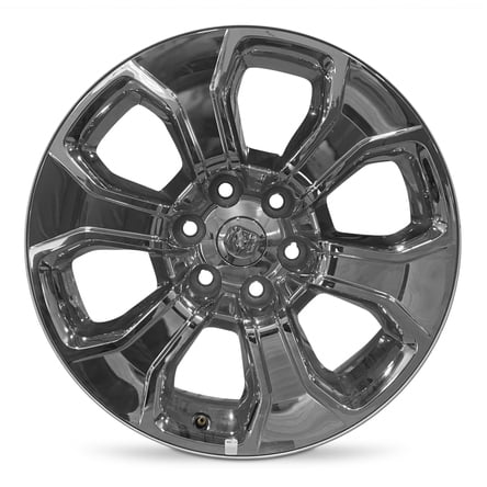 For 2019-2025 Dodge Ram 1500 20 Inch Chrome-Clad Black Alloy - Genuine OEM Take-Off Rim - Road Ready Truck Wheel