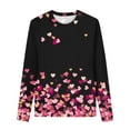 thumbnail image 3 of Valentines Day Shirts Girls Iyufng Long Sleeve Prints Cute Round Neck Tops Casual Blouses Graphic Tees, 3 of 5