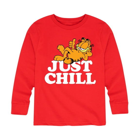 Garfield - Just Chill - Toddler And Youth Long Sleeve Graphic T-Shirt
