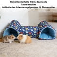 thumbnail image 5 of Guinea Pig Tunnel, Hamster Hideout, Guinea Pig Hideout, 38X10 in Fleece, Small Pet Supplies, Orange Pumpkin Print, Halloween, Warm Insulated, 1 Pc, 5 of 5