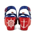 thumbnail image 3 of Hot Chocolate Design Women’s Vegan Platform Wedge Sandals with Adjustable Buckle – Sailor, 3 of 9