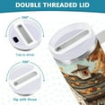 thumbnail image 5 of BZSMCE Tumbler 40oz Insulated Stainless Creative Birdhouse Painting Pattern Steel Water Bottles, 5 of 9