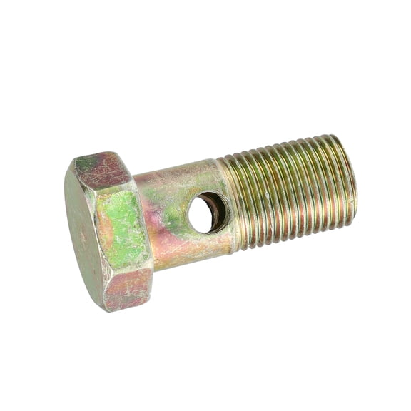 Unique Bargains 1Pcs M12x1 Banjo Bolt Brake Line Fitting Adapter Replacement for Motorcycle Car Iron Bronze Tone