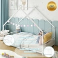 thumbnail image 4 of Ktaxon Twin Size Floor Bed, Solid Metal Montessori Floor Bed Frame for Boys Girls Bedroom, White, 4 of 9