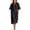 Black, variant on Long Dresses for Women Mini V-Neck Plus Size Womens Dress Short Sleeve A Line Casual Summer White XXL