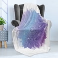 thumbnail image 4 of Mandala Soft Flannel Fleece Throw Blanket, Vibrant and Bohemian Mandala Silhouette, Cozy Plush for Indoor and Outdoor Use, 60" x 80", Sky Blue Blue Violet, by Ambesonne, 4 of 5