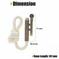 thumbnail image 4 of Steadline Metal Windproof Kerosene Lighter, Outdoor Camping Vintage Rope Lighter, Unique Thanksgiving Christmas Novelty Gift, 4 of 6