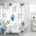 thumbnail image 1 of ABPHQTO Patrón floral violeta con acuarela Flores índigo Diseño perfecto y más Cortinas de ducha de baño impermeables de belleza Boho Vintage Bouquet Set 165x180 cm ABPHQTO PKNMT66x72Shower-11237, 1 of 2
