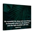 thumbnail image 4 of Scripture Walls Deep and Secret Things Daniel 2:22 Bible Verse Canvas Christian Wall Art Ready to Hang Unframed, 4 of 9