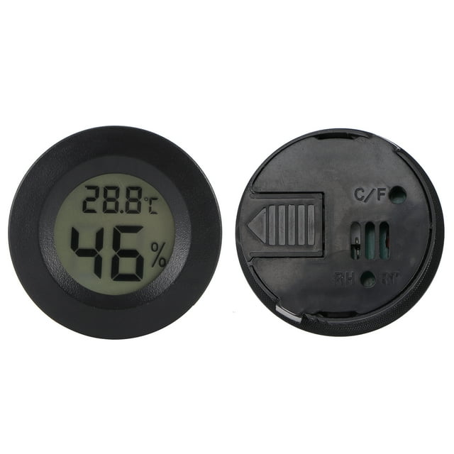 Termómetro higrómetro digital, 2 piezas, mini higrómetro digital LCD, termómetro, comprobador de temperatura y humedad, claridad notable
