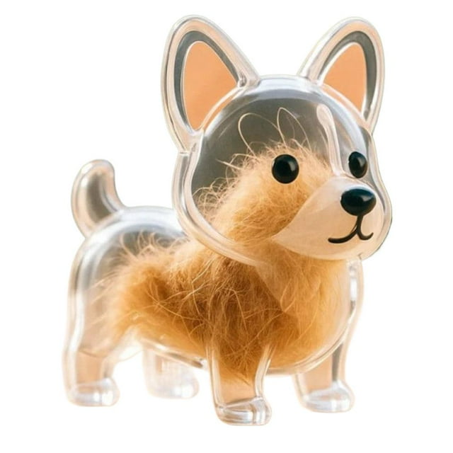SharkTRUE Dog Hair Collector Keychain, Dog Hair Memorial Pendant, Fur Keepsake Capsule Pendant, DIY Pet Storage Bottle Creative Memorial Gifts for Pet Lovers