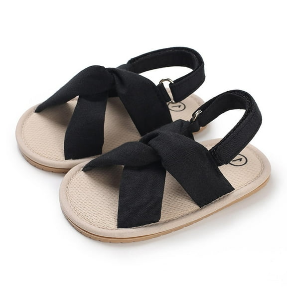 Zecgelong Baby Girls Sandals Summer Shoes Outdoor First Waler Toddler Girls Shoes For Summer Baby Sandals 0-6 Months Size 4