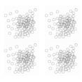 thumbnail image 1 of 2000 Pcs Anneaux Ouverts pour Fabrication de Bijoux, 4mm, Argent, 1 of 5