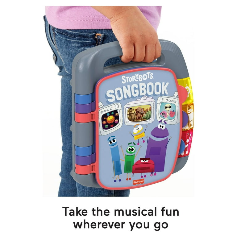 Fisher Price StoryBots Songbook Preschool Musical Learning Toy with Lights Phrases
