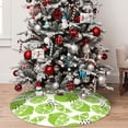 thumbnail image 5 of Rateoe Green Various Lemons Print Christmas Tree Skirt 30" for Xmas Holiday New Year Party Circle Tree Mat Ornaments Decoration, 5 of 7
