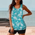 thumbnail image 3 of cocolona Womens Tankini Swimsuits Fashion Floral Print Two Piece Modest Bathing Suits Summer Vacation Beach Swimwear Sets, 3 of 7
