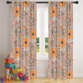 thumbnail image 5 of Blackout Kids Curtains,Pioneer Flower Floral Print Pattern Childrens Insulated Curtains Set Of 2,Bedroom Essentials,Toddler Room Decor 42"x84", 5 of 5