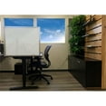 thumbnail image 2 of Ghent's Plastic 24" x 59" Attachable Frosted Desktop Divider in Frosted White, 2 of 2
