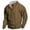 Khaki, variant on Men's Western Style Solid Color Digital Print Stand Collar Tie Buckle Detail Sweatshirt Casual Pullover Trendy Long Sleeve Shirts for Men Pullover Sweatshirts Soft Comfy Sweatshirt
