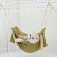thumbnail image 2 of Guardoinrt Rabbits Hanging Bed Cozy And Soft Hammock For Rabbits And Small Animals Comfortable Hanging green 1Set, 2 of 6