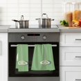 thumbnail image 4 of Yayeee 100% Cotton Hand Towels for Bathroom 16" x 28" Soft Absorbent Kitchen Towel, Green Lemon Juice, 4 of 7