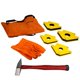 thumbnail image 1 of Kit Soldador Herrero Martillo Escuadras Mandil 7 Pzas Surtek JSC7, 1 of 2