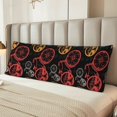 thumbnail image 2 of Fuzoiu Compass And Mountains In Bicycle Wheels1 Print Body Pillowcase 20x54 in,Long Pillow Case, Microfiber Body Pillow Cover, Soft and Breathable Pillowcase, 2 of 7