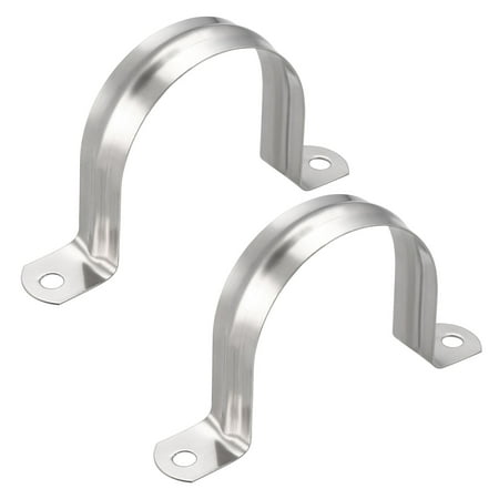 

60mm Rigid Pipe Strap 304 Stainless Steel 2 Hole Clamps 2 Pcs