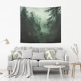 thumbnail image 2 of Yayeee Tapestry Wall Hanging for Bedroom 60" x 51" Living Room Home Wall Art Decor, Green Forest, 2 of 7