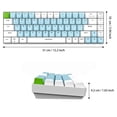 thumbnail image 5 of Merdia Mechanical Gaming Keyboard Dual Mode 2.4G/BT Wireless Keyboard with Blue Switch Mini Design (60% keyboard) 68 Keys Computer Keyboard US Layout | Gaming Pc | Wireless Gaming Keyboard, 5 of 6