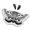 Gray, variant on Comfortable Polyester Halloween Costume Accessory With Moth Butterfly Decoration Elegant Cosplay Accessories