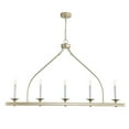 thumbnail image 2 of Modern Gold Kitchen Island Chandelier, 5-Light Farmhouse Linear Pendant Light Fixture, 2 of 7