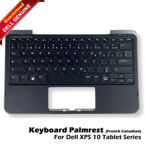 Pre-Owned Dell XPS 10 tablet Series Laptop Keyboard Palmrest V136602AS1 PK130S81A00 05XRJ