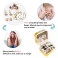 thumbnail image 3 of PhooArto Small Jewellery Box, Sunset Tulip Floral Landscape Portable Travel Mini Jewelry Case for Women Leather Ring Organizer, 3 of 5