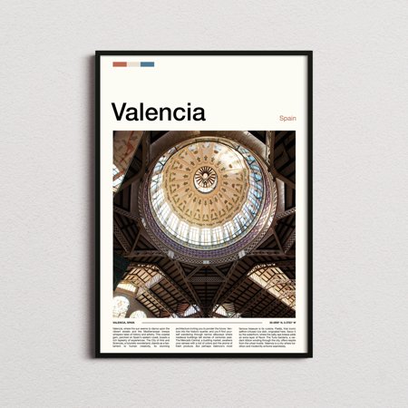POSTER Valencia Print, Valencia Poster, Valencia Wall Art, Spain Art Print, Valencia Photo, Valencia Gifts-UNFRAMED